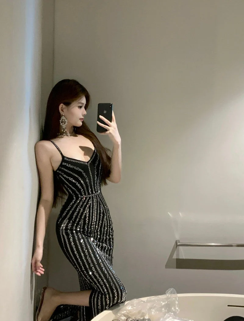 Melody Rhinestone Dress - Image 5
