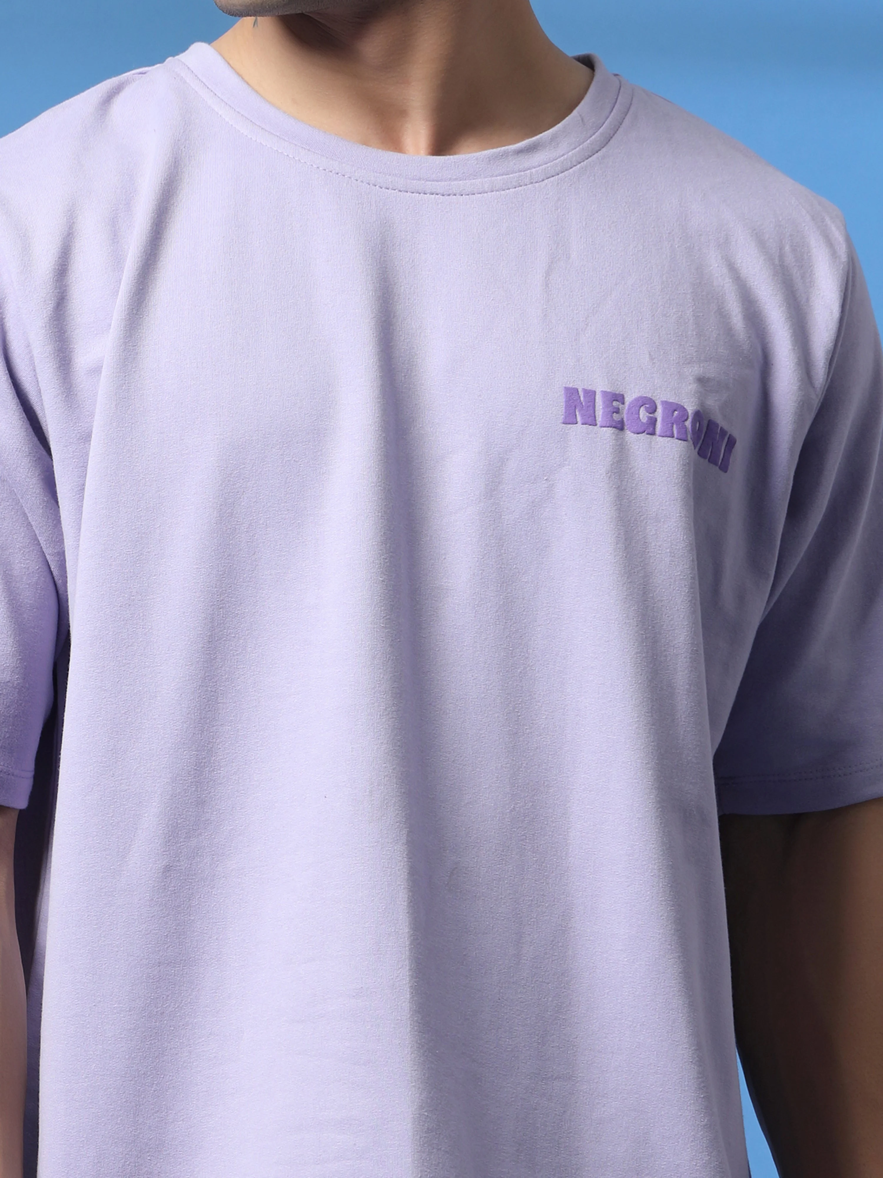Men Drink in Design Purple Oversized T-shirt - Image 5