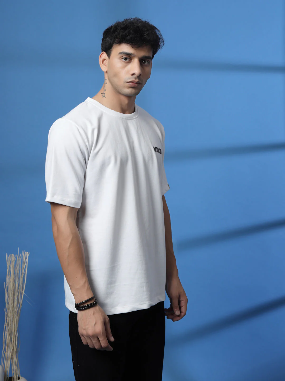 Men Drink in Design White Oversized T-shirt - Image 3