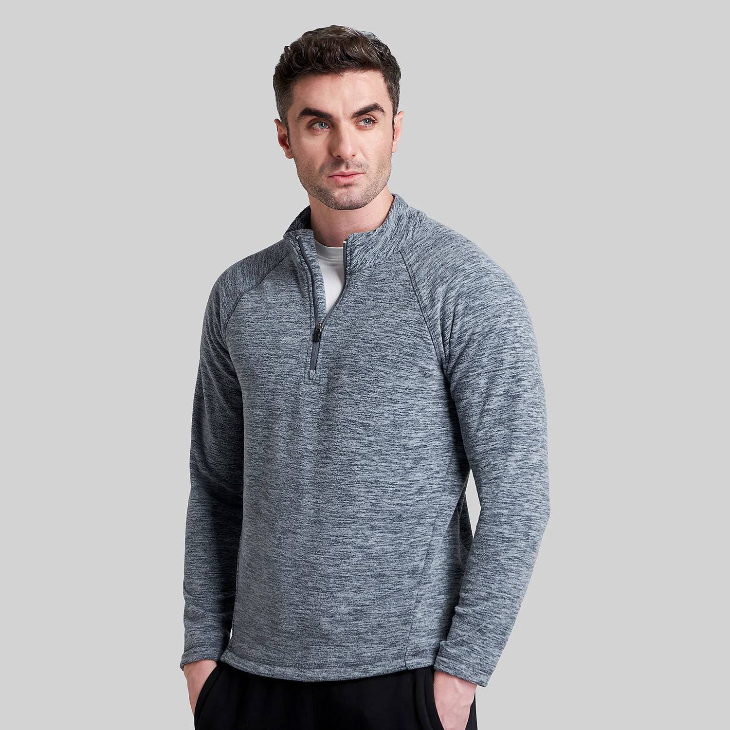 Mens Half Zip Sweatshirt Fleece - Image 16