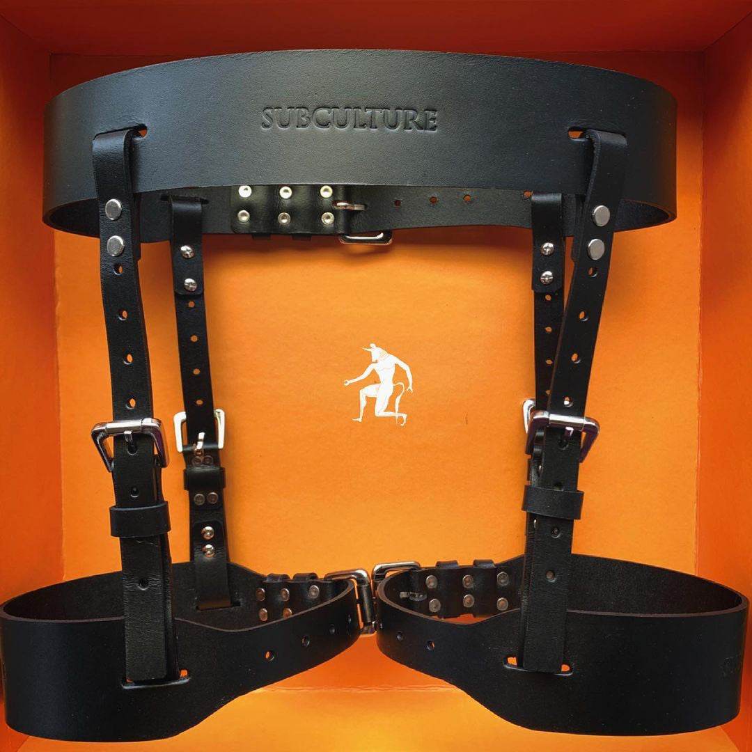 MEN'S LEATHER THIGH SUSPENDER - Image 3