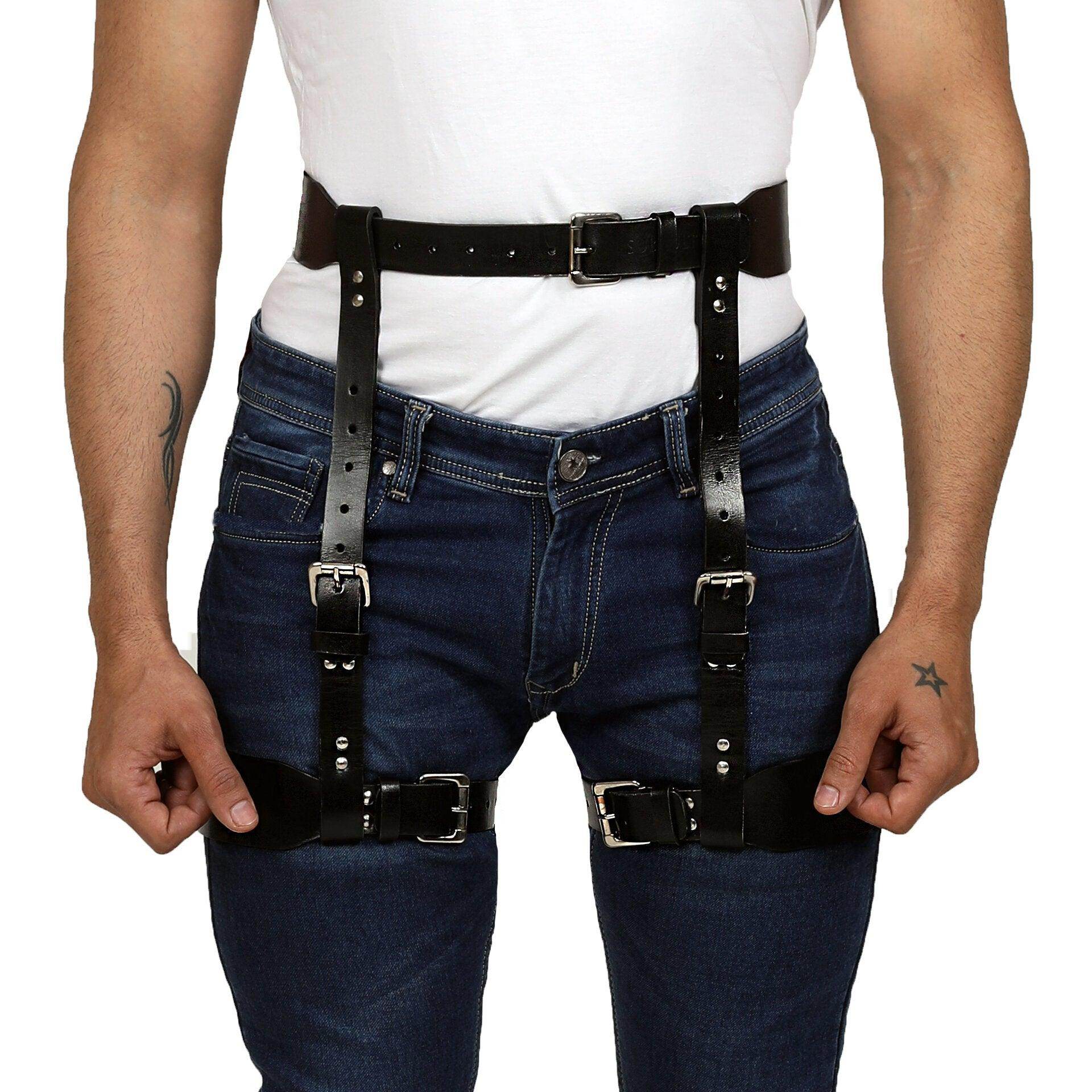 MEN'S LEATHER THIGH SUSPENDER - Image 4