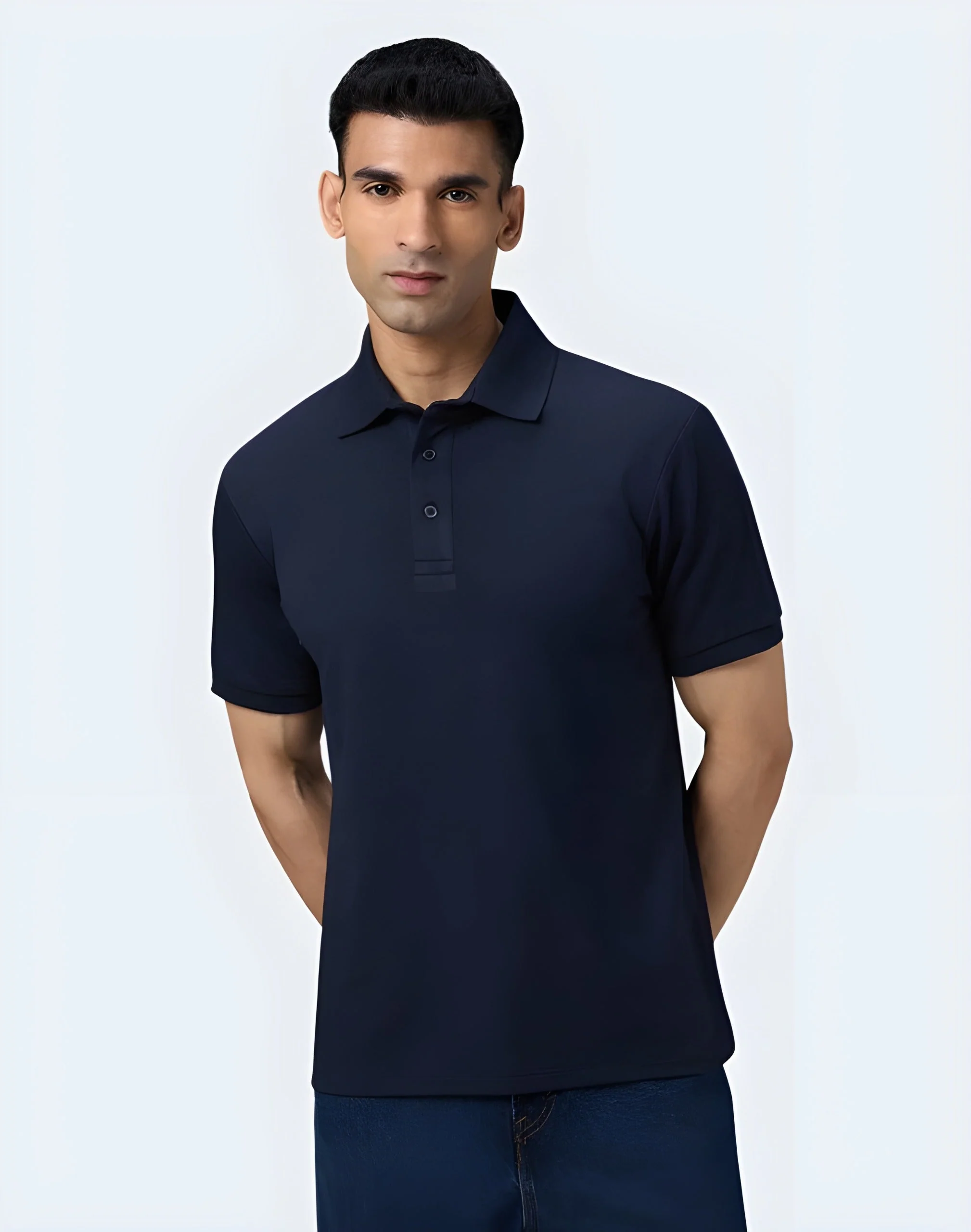 Men's Polo: N.Blue - Image 3