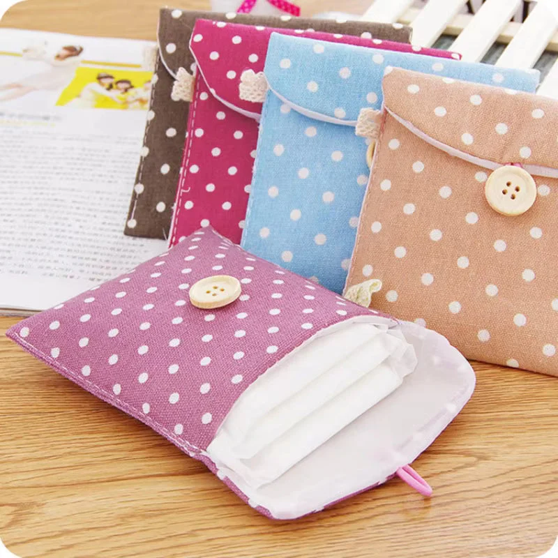 Menstrual Sanitary Pouch Secret Period Accessories For Travel 4 pcs/ set - Image 6