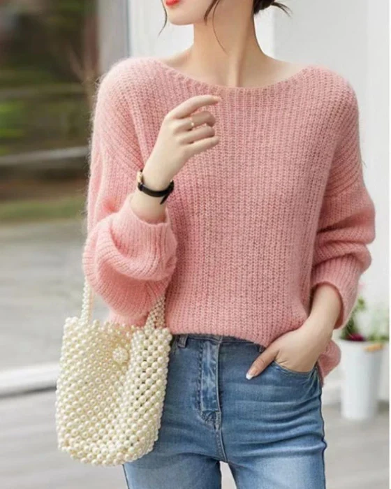 Menza Knit Loose Top - Image 3