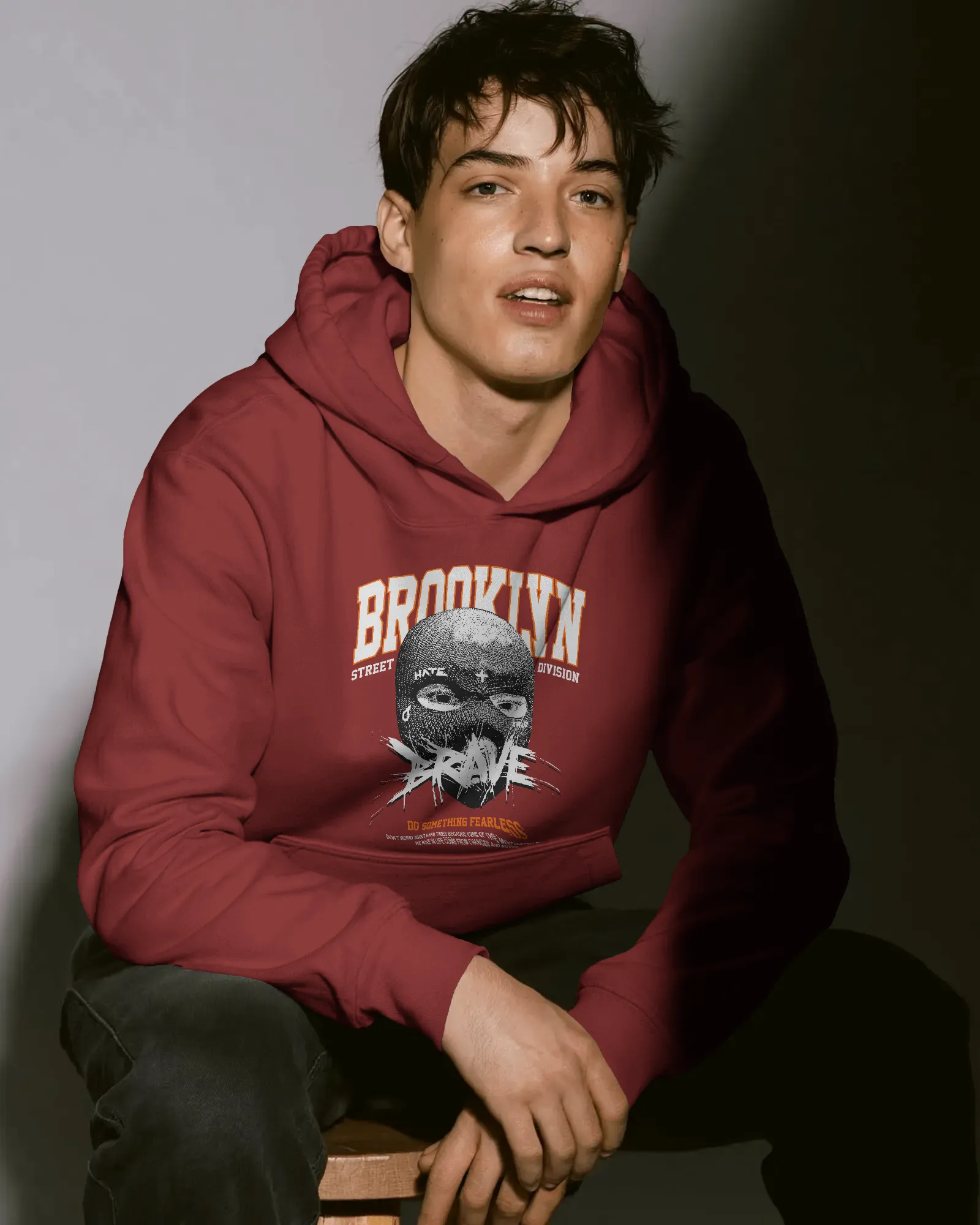Mercury X “Brooklyn Brave” 300 GSM Heavy Fleece Hoodie – Fearless Streetwear Engineered for Comfort - Image 2