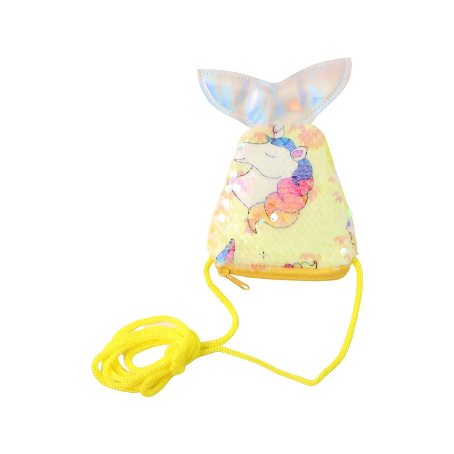 Mermaid Tail Shaped Kids Sling Bag - (1 Pc) - Image 5