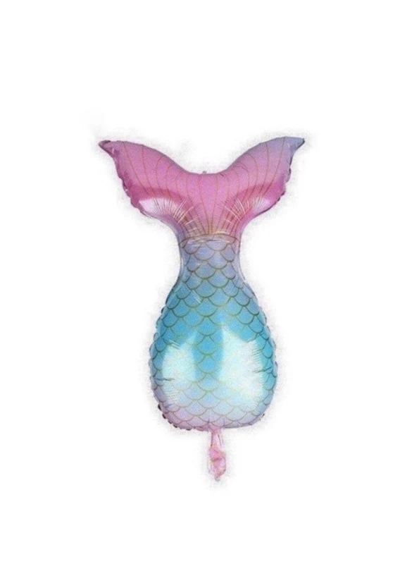 Mermaid Tail Theme Balloon (Pink) (Pack of 7) - Image 2