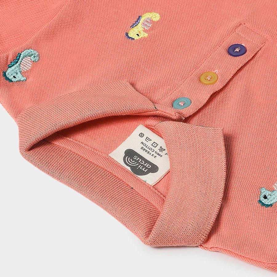 Mermazing Embroidery Polo Baby T-Shirt For Kids - Image 6