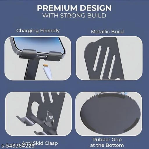 Metal 360 Rotatable Phone Stand With Anti Slip Holder - Flexo - Image 7