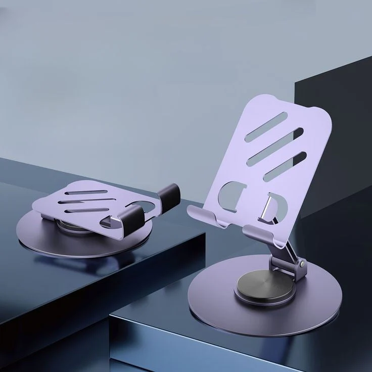 Metal 360 Rotatable Phone Stand With Anti Slip Holder - Flexo - Image 8
