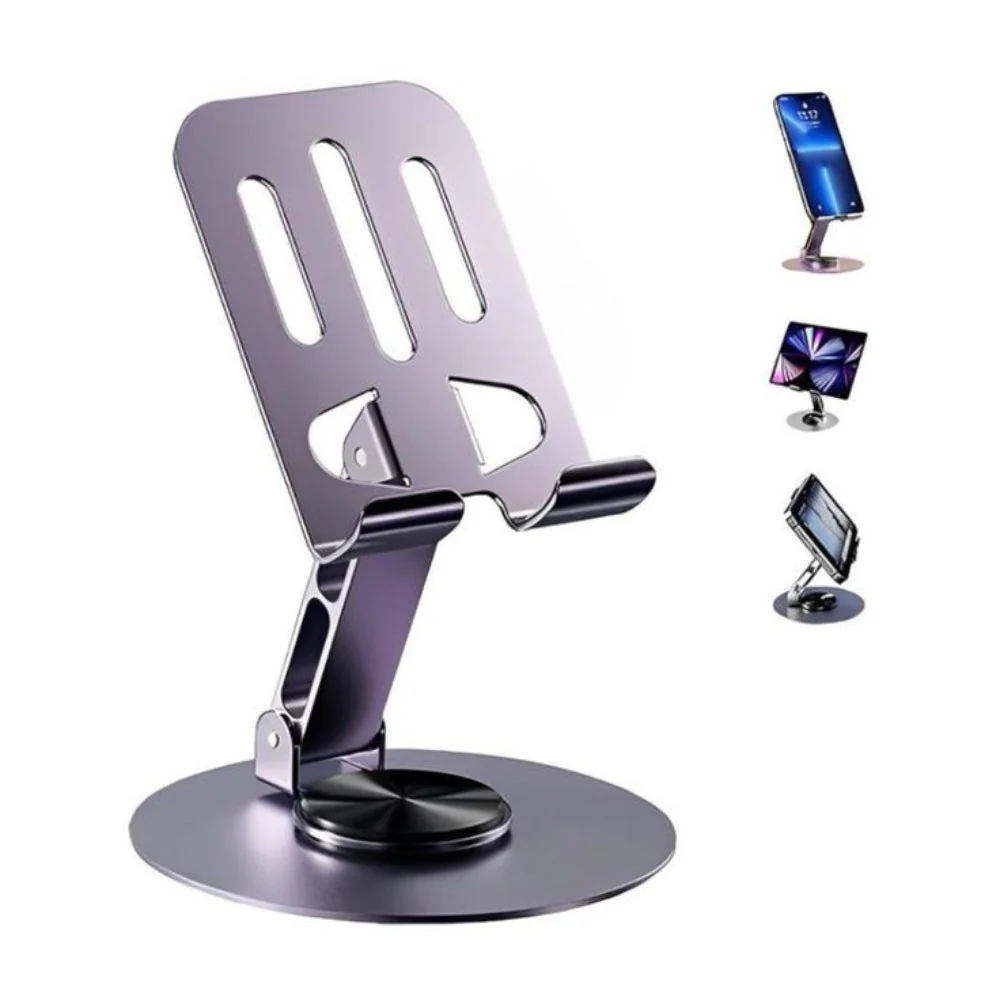 Metal 360 Rotatable Phone Stand With Anti Slip Holder - Flexo - Image 9