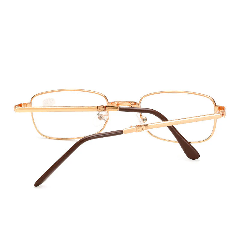Metal Golden Foldable Adaptive One Power Reading Glasses (3MGFRG3) - Image 11