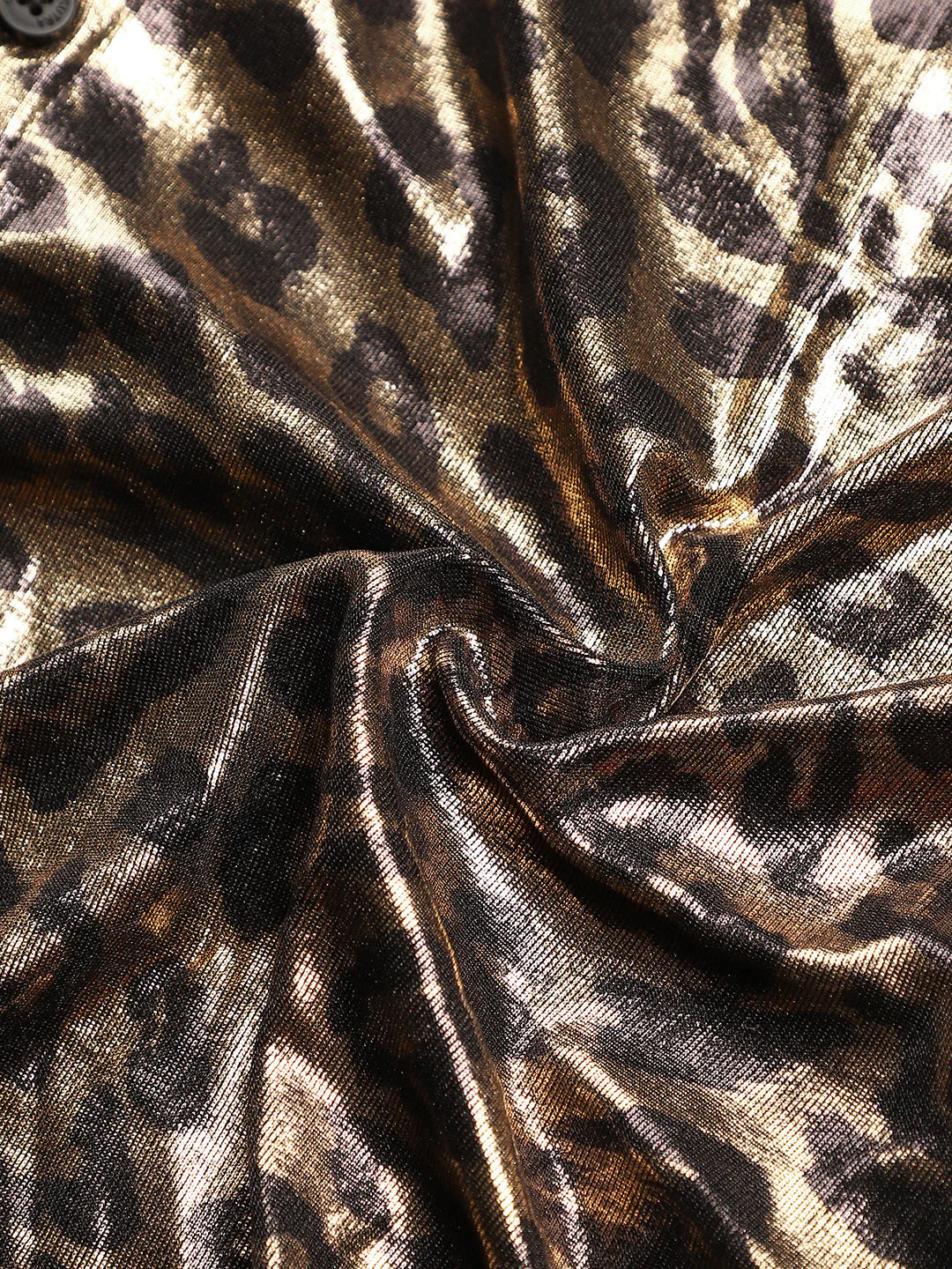 Metallic-Cheetah Velvet Shirt - Image 10
