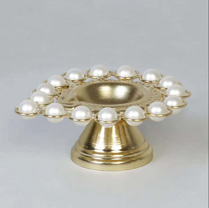Metallic Pearl Diya - Image 2