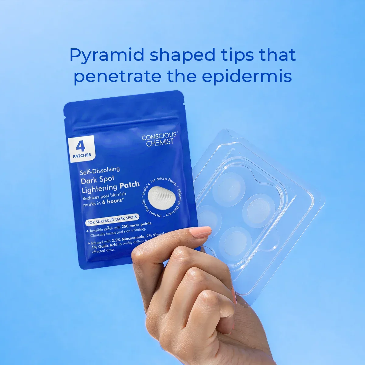 Microneedle Patch For Dark Spot Removal | 4 Patches | CK - Image 5