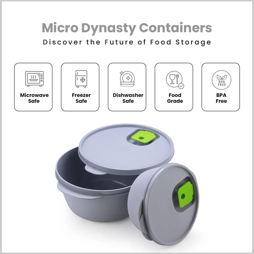 Microwave Safe Storage Containers Green - Image 3