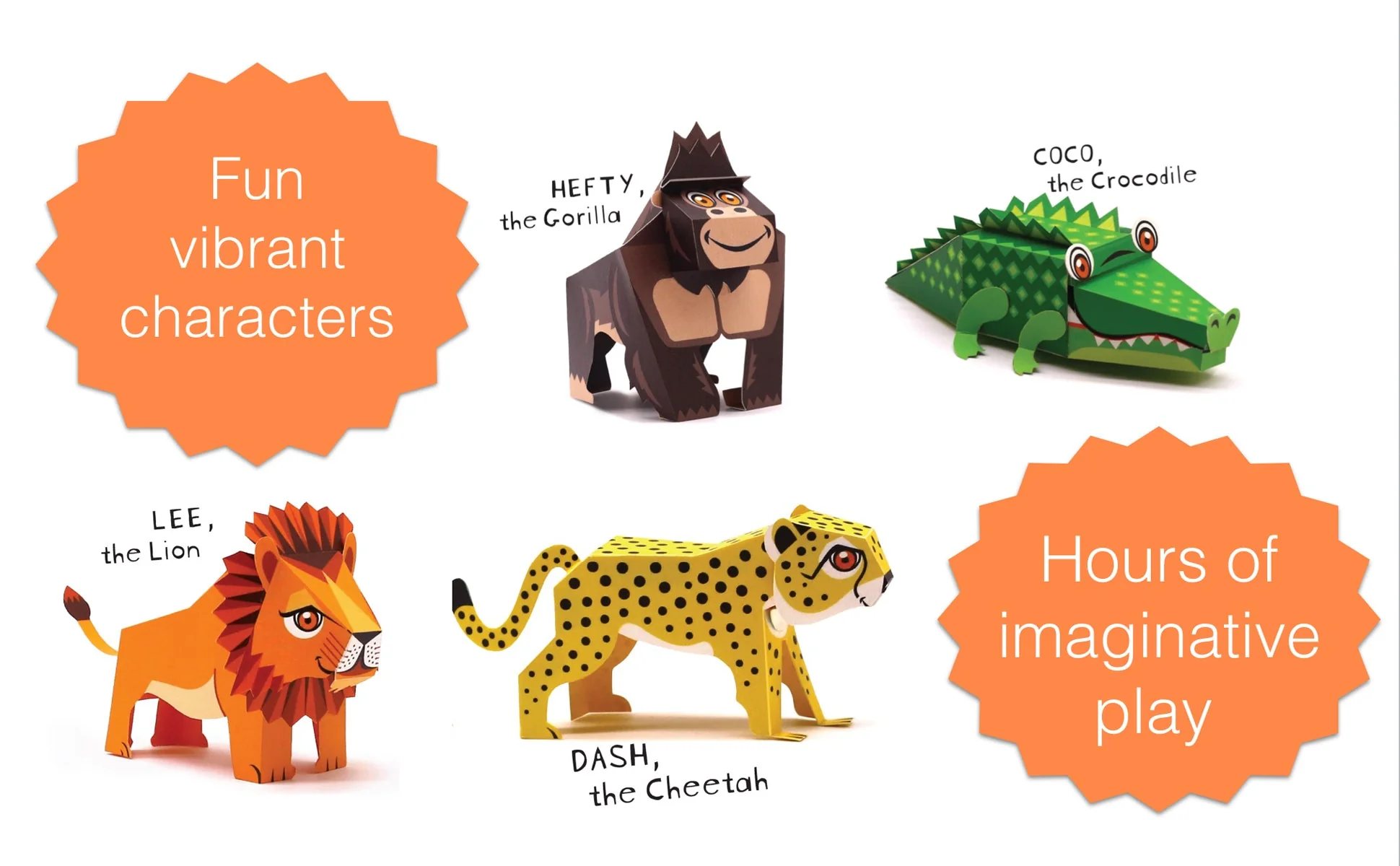 Mini Crocodile DIY Animal Paper Craft Kit - Image 7