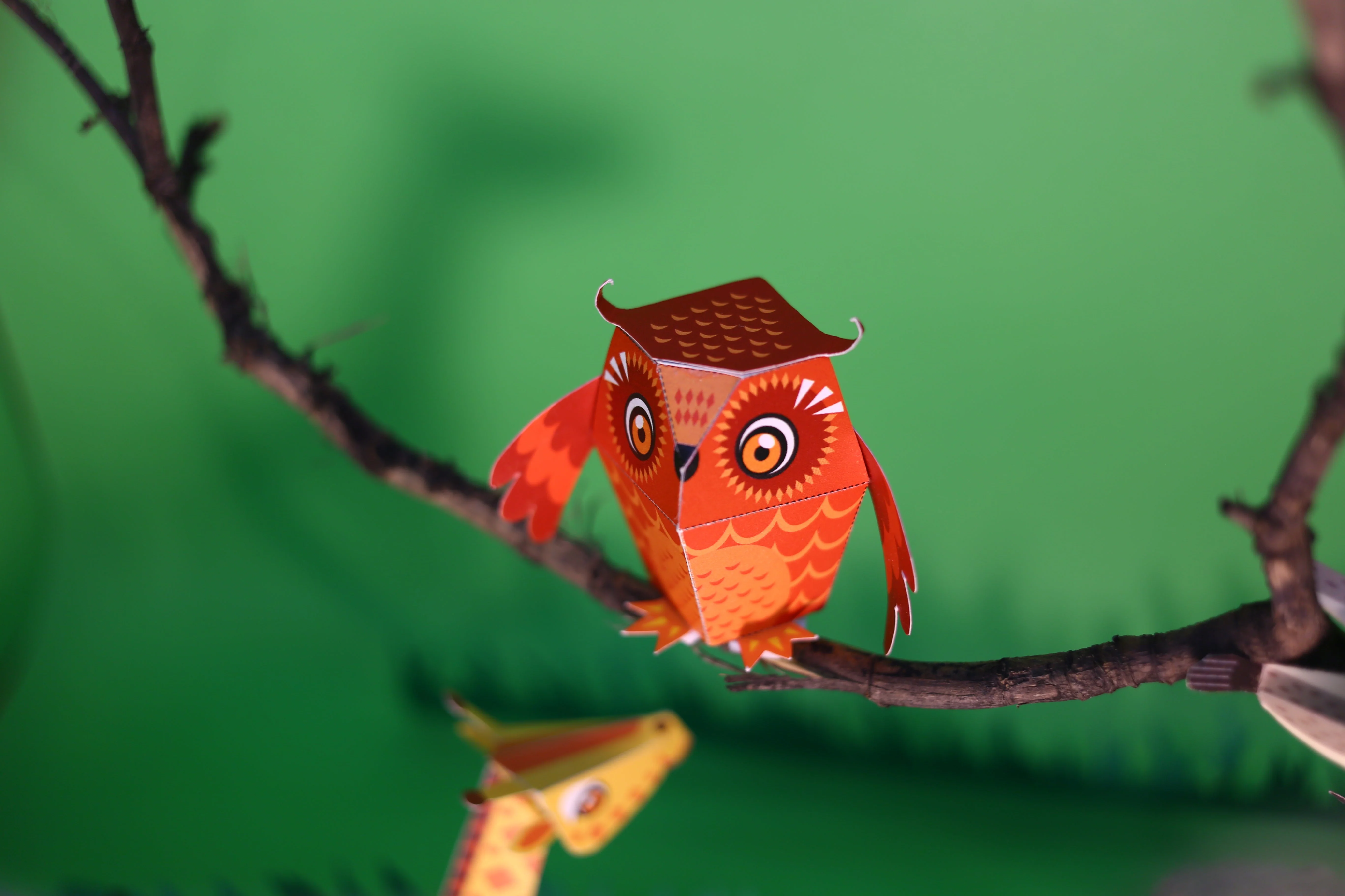 Mini Forest Owl DIY Animal Paper Craft Kit - Image 3