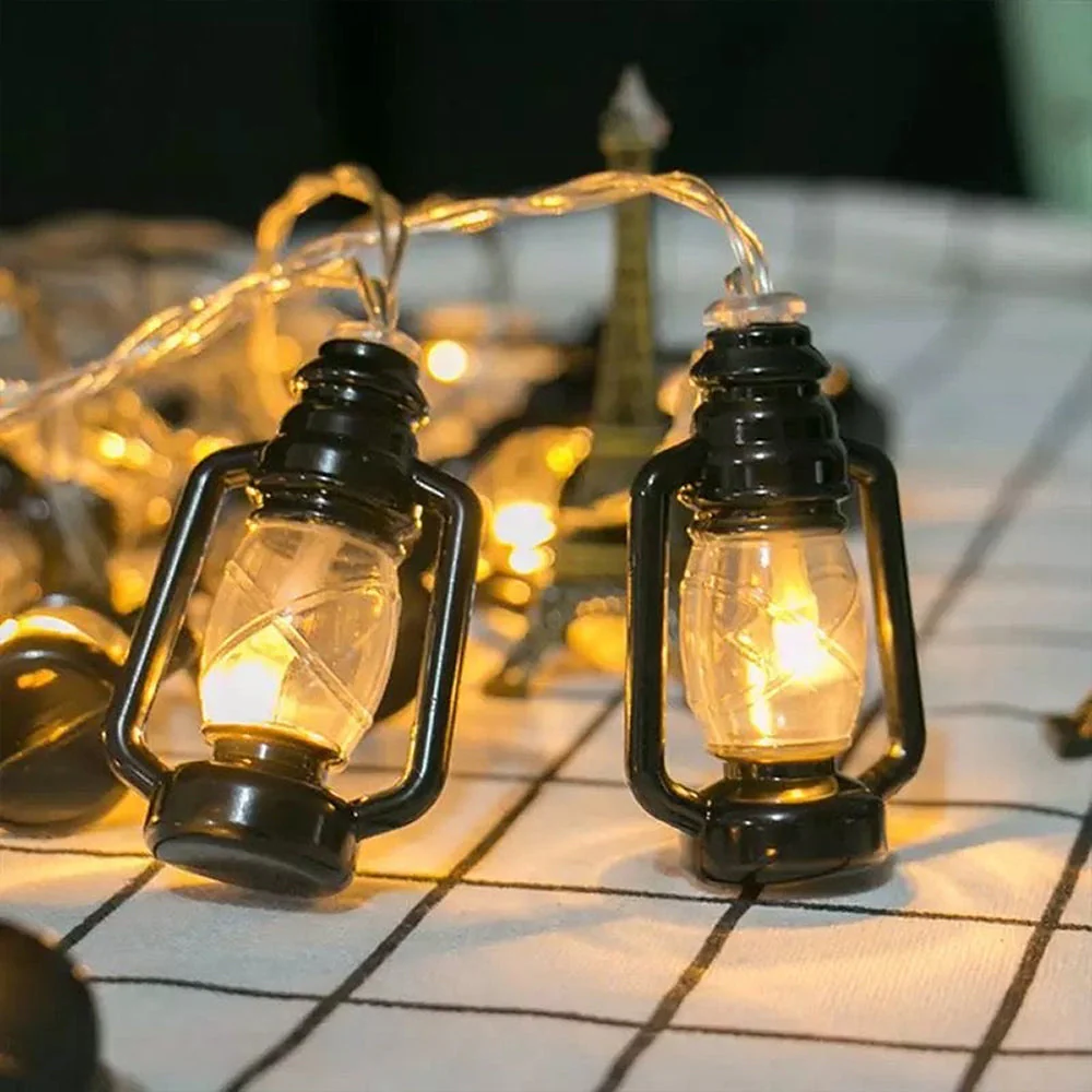 Mini Lantern String Lights with Warm White LED - Image 2