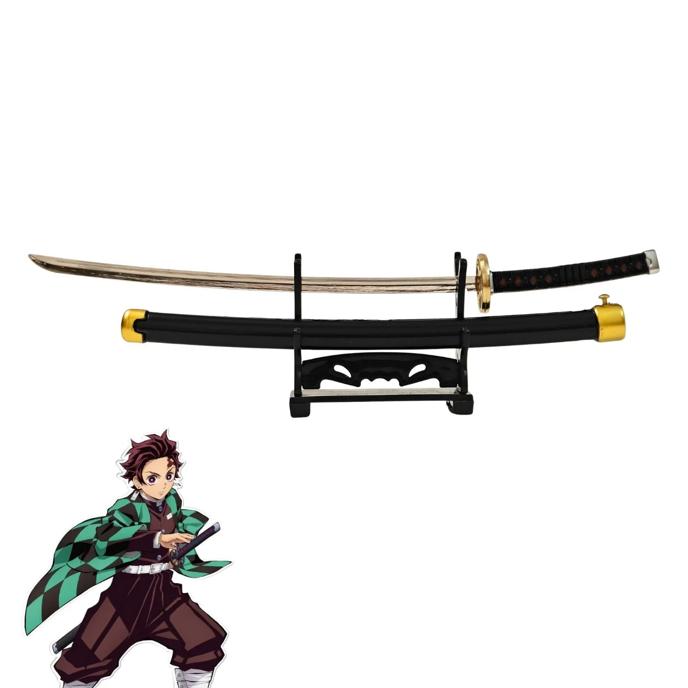 Mini Metal Katana (not sharp, 24 cm) | Button open (katana stand not included) - Image 39
