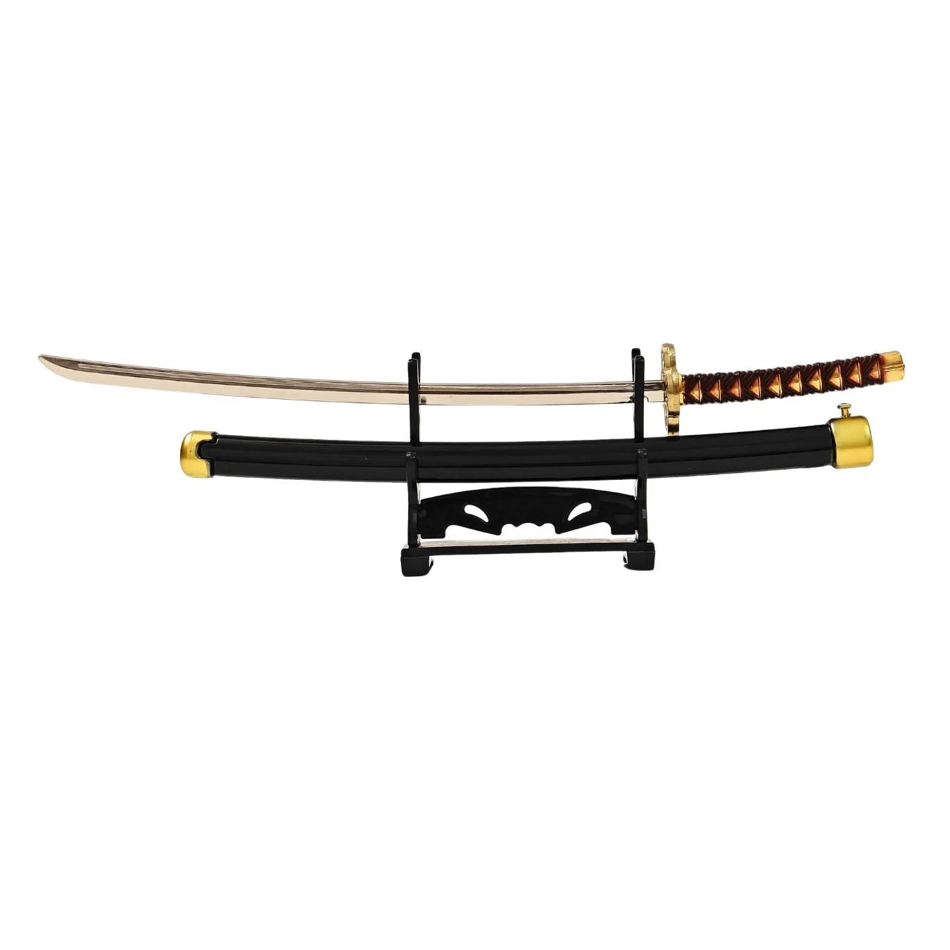 Mini Metal Katana (not sharp, 24 cm) | Button open (katana stand not included) - Image 44