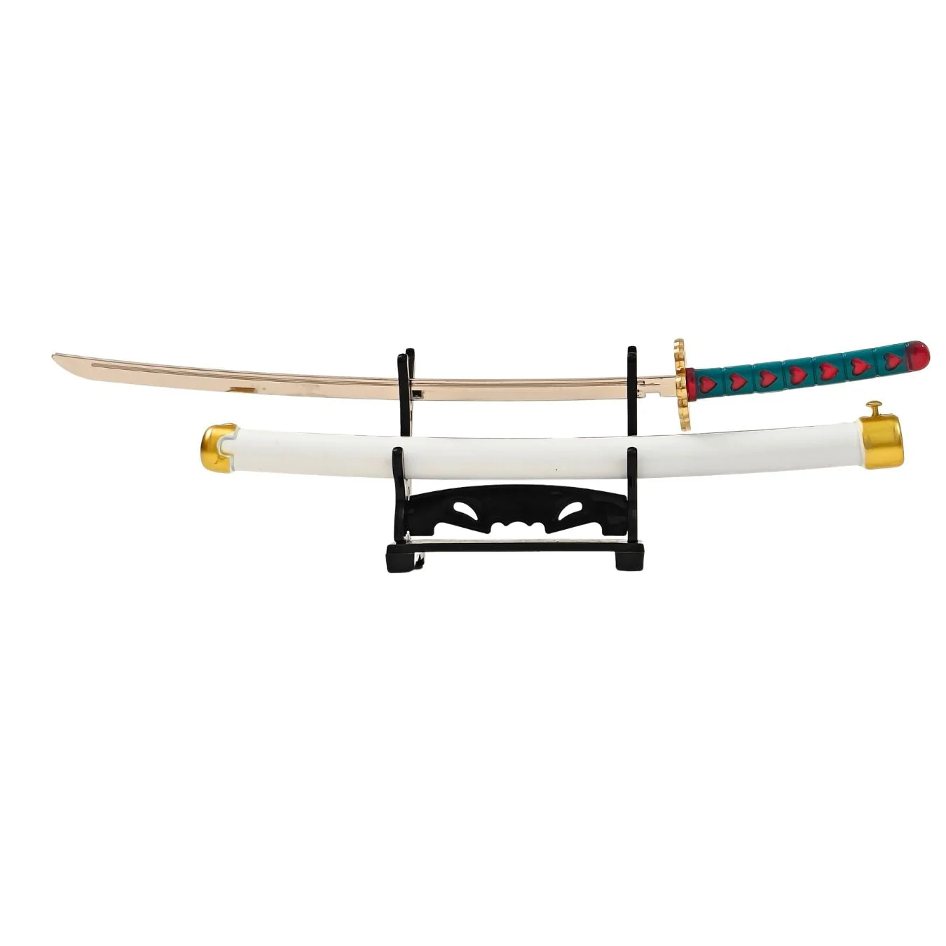 Mini Metal Katana (not sharp, 24 cm) | Button open (katana stand not included) - Image 8
