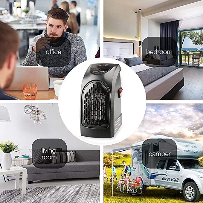 Mini portable wall outlet Fan blower heater with Advanced Ceramic Technology (400 W) - Image 3