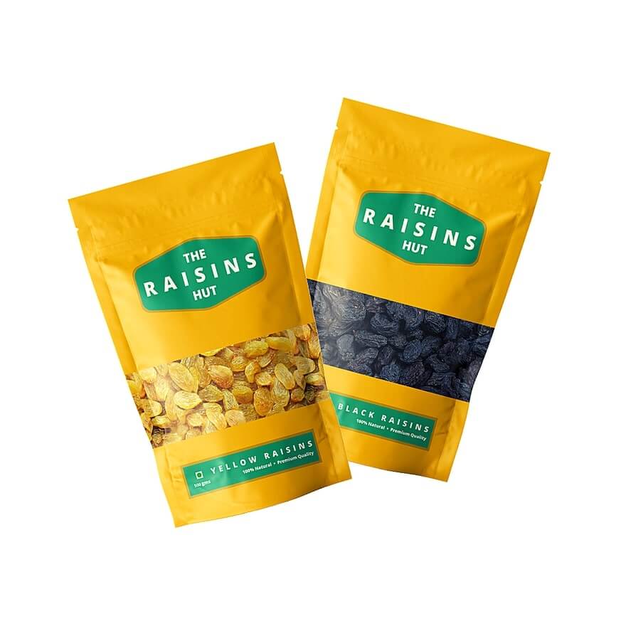 Mini Raisins Combo (Yellow+ Black Raisins) - 200G each