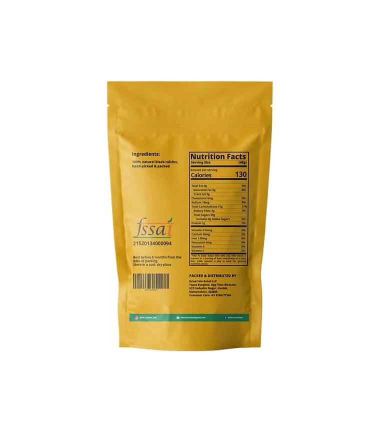 Mini Raisins Combo (Yellow+ Black Raisins) - 200G each - Image 4