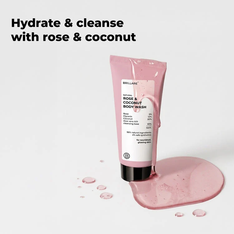 Mini Rose & Coconut Body Wash (20ml) - Image 2