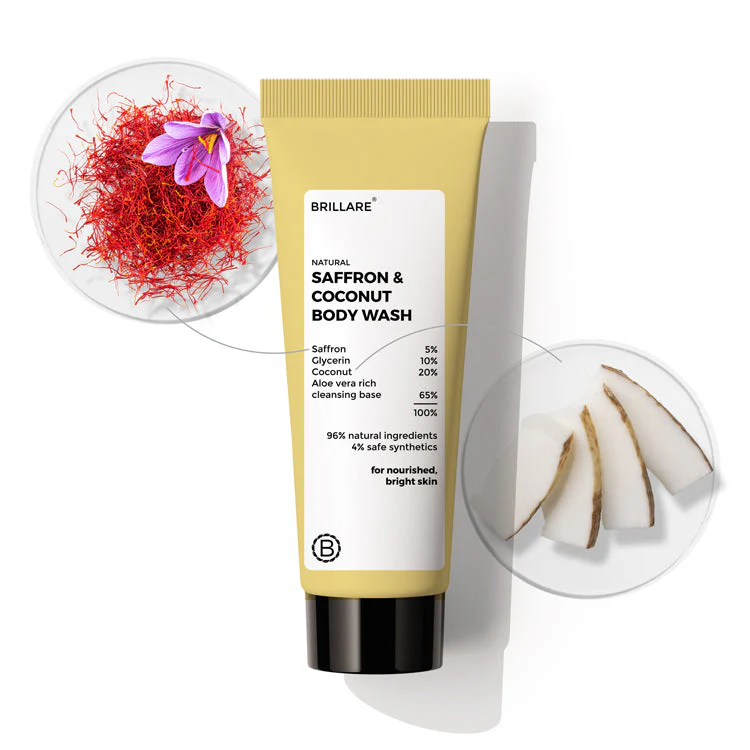 Mini Saffron & Coconut Body Wash (20ml)