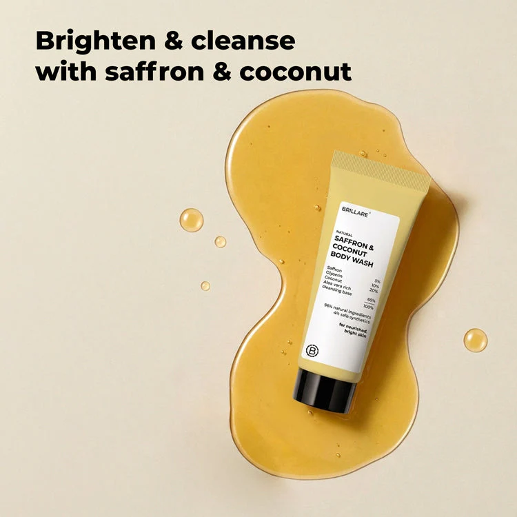 Mini Saffron & Coconut Body Wash (20ml) - Image 2