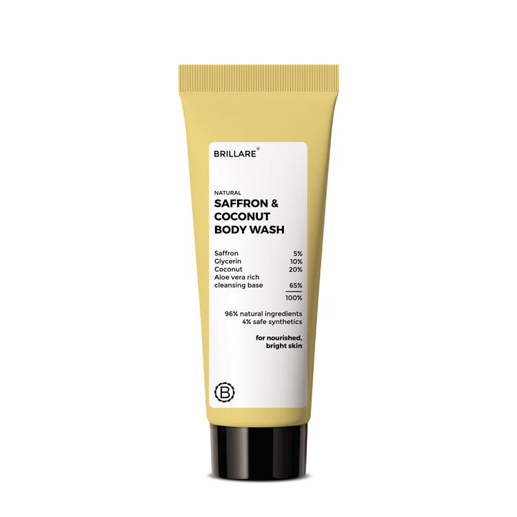 Mini Saffron & Coconut Body Wash (20ml) - Image 6