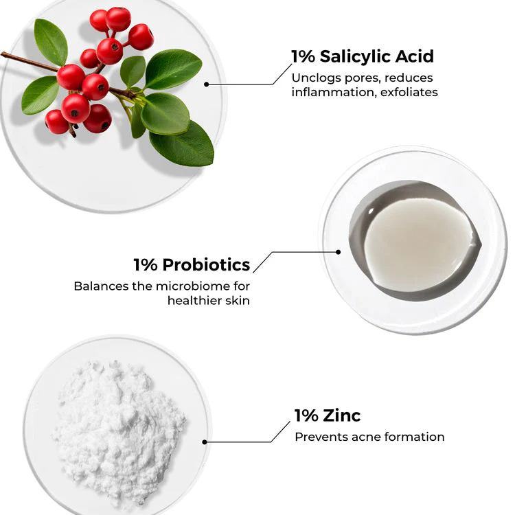Mini Salicylic Acid Liquid Moisturiser for oily, acne prone skin (10ml) - Image 3