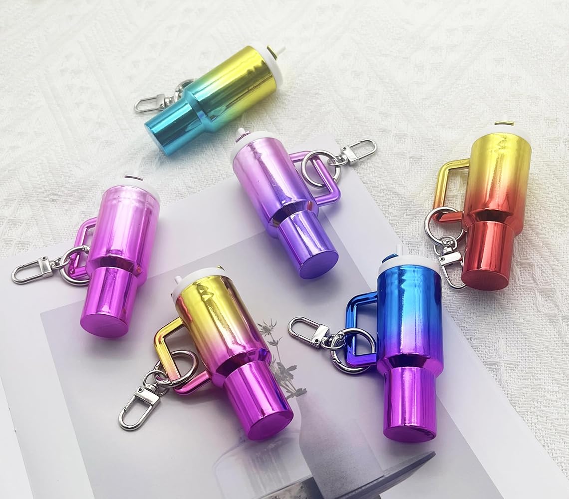 Mini Tumbler Quencher Keychain Trendy Keyring Bag charm 1 pc - Image 2