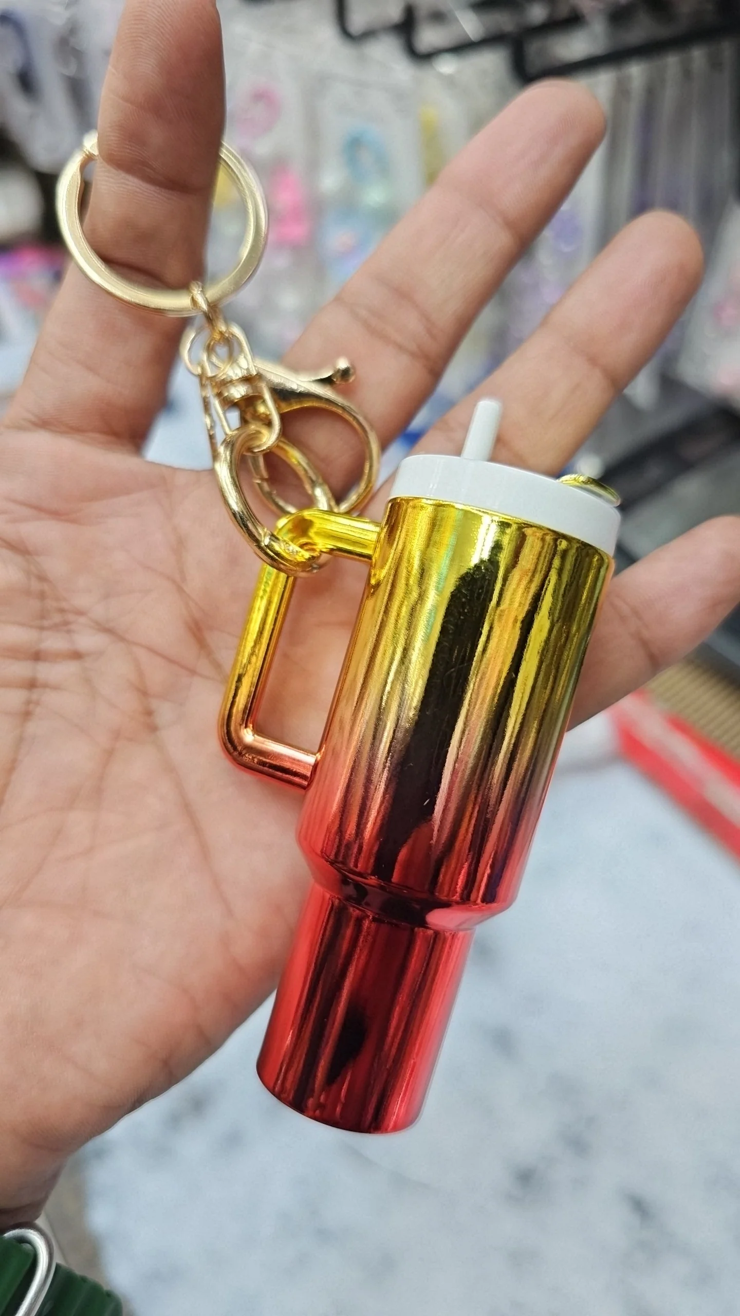 Mini Tumbler Quencher Keychain Trendy Keyring Bag charm 1 pc - Image 4