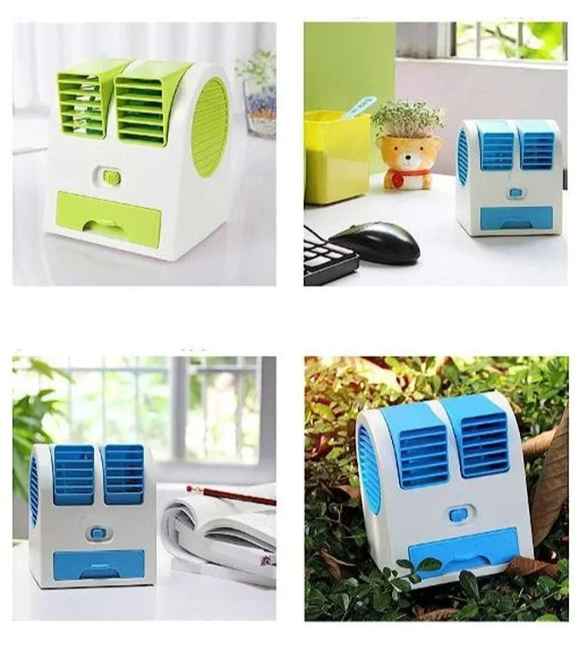 Mini USB Air Cooler Fan with Ice & Fragrance Option | Portable Personal Cooling Fan for Car, Office & Home | Color may vary - Image 2