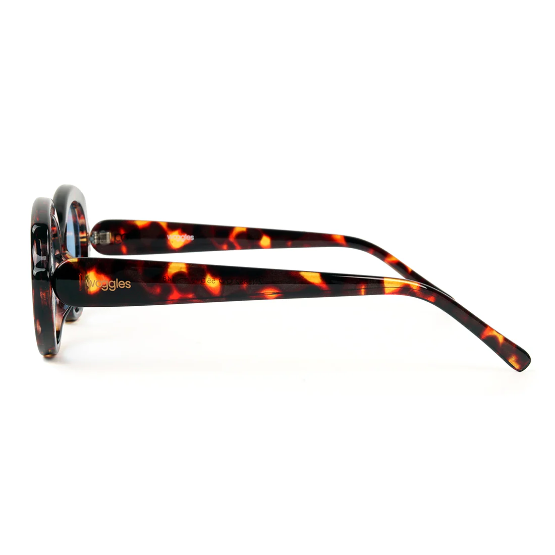 Minimalist Blue Oval Sunglasses - Image 5