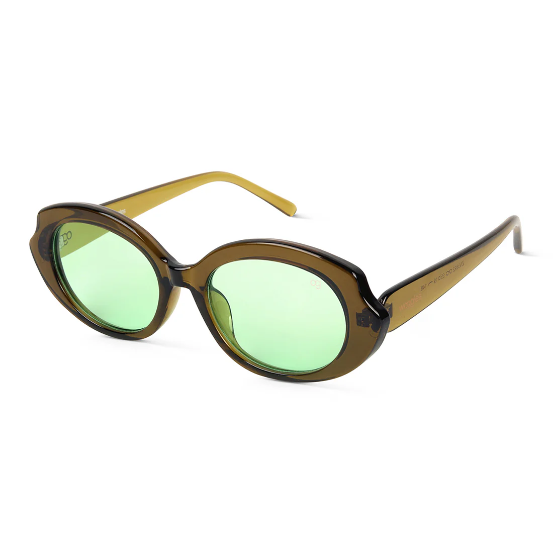 Minimalist Blue Oval Sunglasses - Image 6
