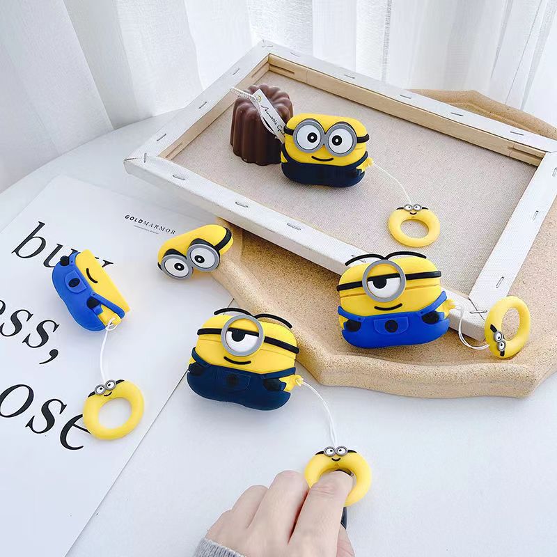 Minions - One Eye - Airpods Cover for Apple AirPods - Premium Silicone Case - Image 3