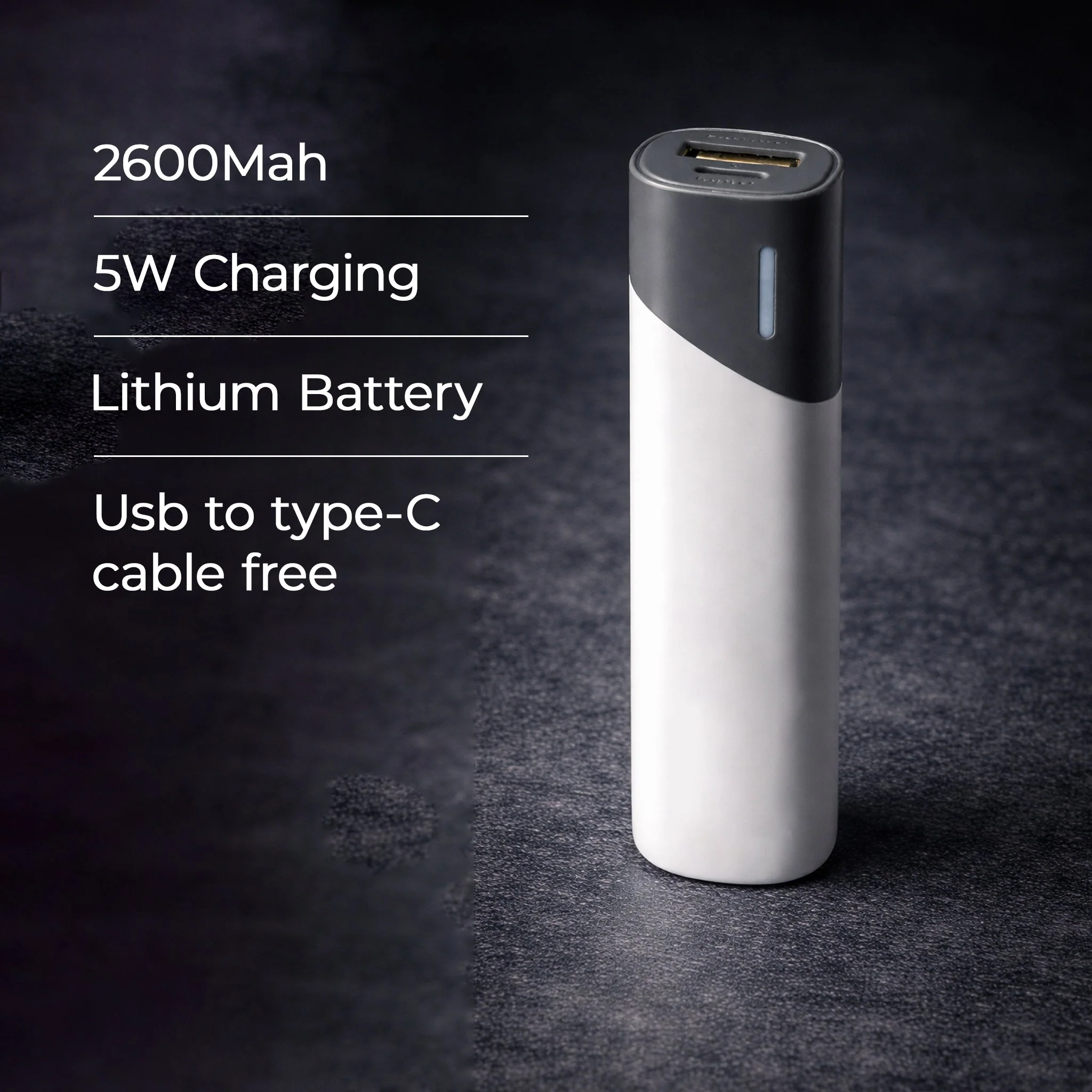 Pocket Power Bank | Ultra‑Compact 2600 mAh | Instant Charging and Easy to Carry - Image 2