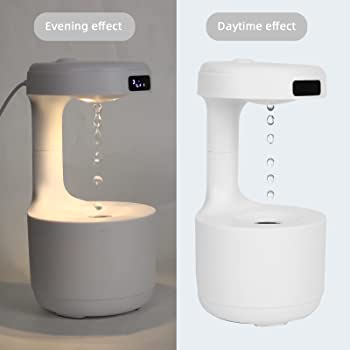 Mirage: The Illusion Anti-Gravity Humidifier with Floating Water Effect, LED Clock Display & Auto Shut-Off (800ml) - Image 4