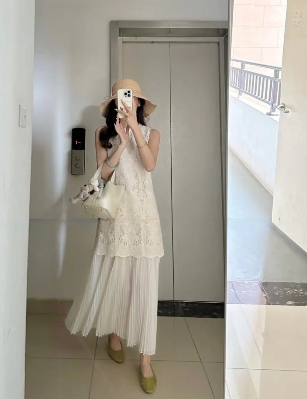 Miriam Pleated Skirt Set - Image 3