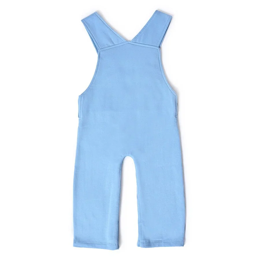 Misty Clear Sky Brushed Fleece Baby Dungaree Set - Image 11