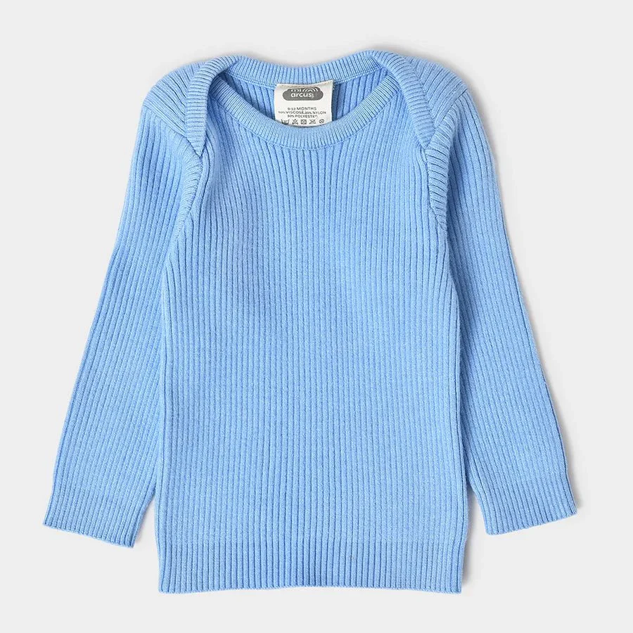 Misty Full Sleeve Knitted Thermal Top For Babies - Image 2