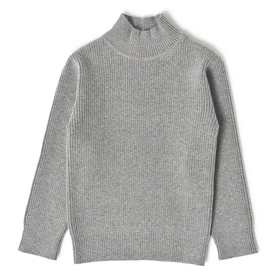 Misty Knitted Baby Thermal Grey Top With Turtle Neck - Image 2
