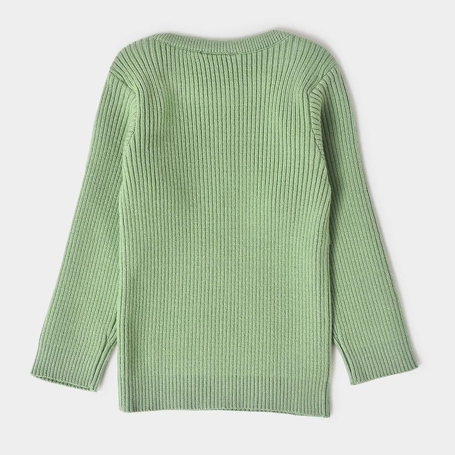 Misty Knitted Full Sleeve Baby Thermal Top - Image 3