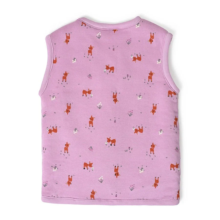 Misty Mulberry Reversible Baby Jacket Pink - Baby Winter Clothes - Image 3