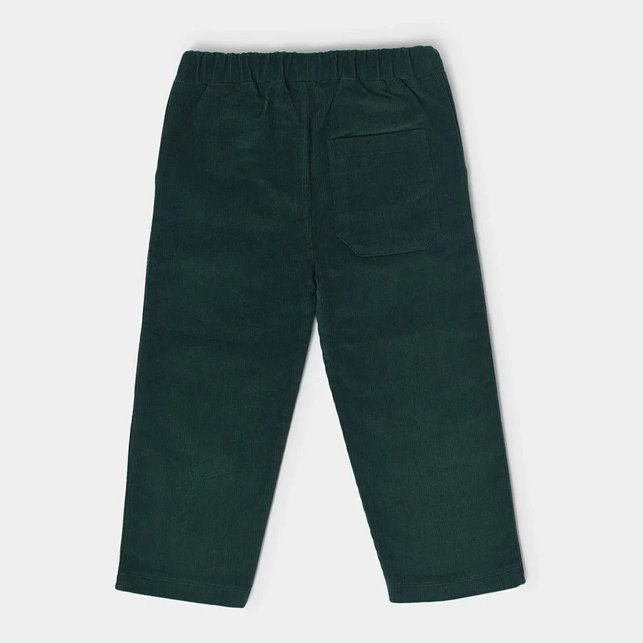 Misty Solid Green Baby Boy Trouser - Image 3